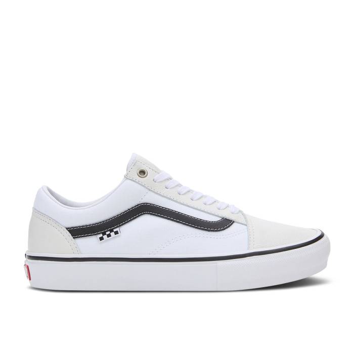 ヴァンズ Vans 【 Skate Old Skool \u0027White Black\u0027 Men White/White 】 Skate 滑る メンズ 白いこと 白いこと