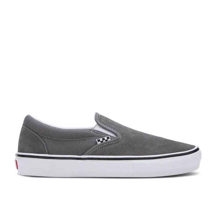 ヴァンズ Vans 【 Skate Slip-On \u0027Pewter White\u0027 Men Pewter/White 】 Skate 滑る slip-on スリッポン メンズ 白いこと 白いこと