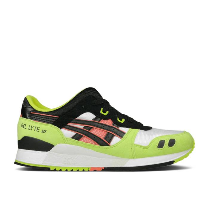 アシックス Asics 【 Gel Lyte 3 'Neon' Men White/Midnight Black 】 メンズ 白色 ホワイト 黒色 ブラック