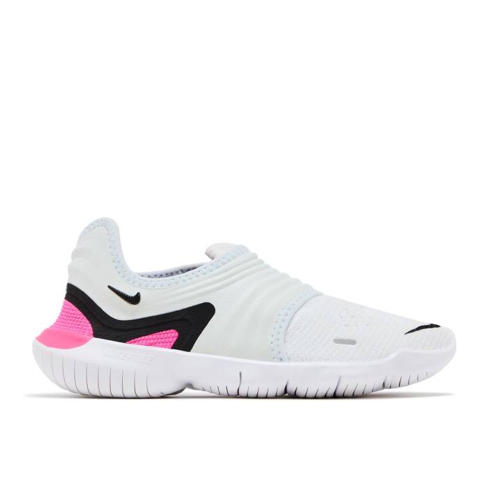 ナイキ Nike 【 Wmns Free Rn Flyknit 3.0 \u0027Half Blue\u0027 Women Half Blue/Black-White 】 無償性 飛球編み物 レディース 二分の一 青碧 青碧