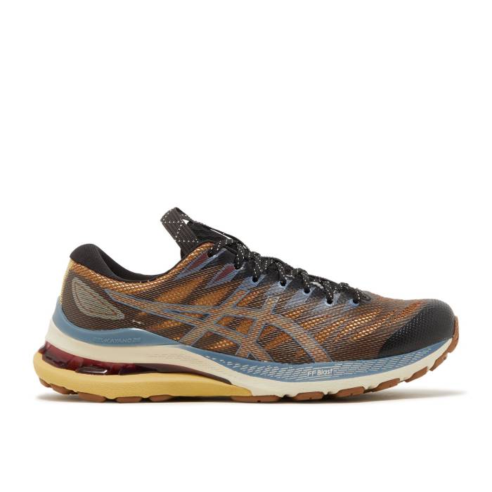 アシックス Asics 【 Kiko Kostadinov X Wmns Fn3-S Gel Kayano 28 \u0027Anthracite Antique Gold\u0027 Women Anthracite/Antique Gold 】 レディース ゴールド
