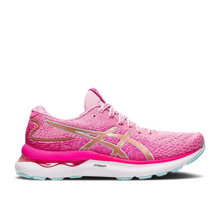 アシックス Asics 【 Wmns Gel Nimbus 24 Le \u0027Cotton Candy Rose Gold\u0027 Women Cotton Candy/Rose Gold 】 Rose サクラ色 レディース Rose サクラ色 ゴールド