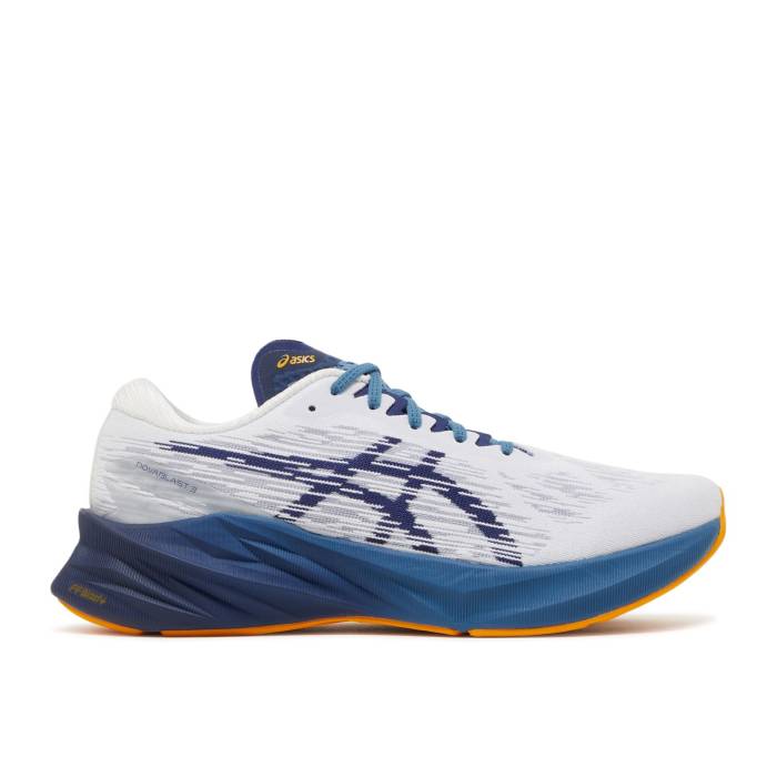 アシックス Asics 【 Novablast 3 White Deep Ocean Men White/Deep Ocean 】 ディープ メンズ 白色 ホワイト ディープ
