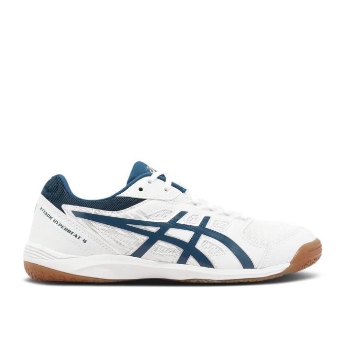 アシックス Asics 【 Attack Hyperbeat 4 \u0027White Mako Blue\u0027 Men White/Mako Blue 】 メンズ 白いこと 白いこと 青味 青み