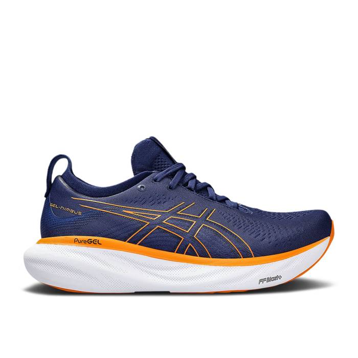 アシックス Asics 【 Gel Nimbus 25 'Deep Ocean Bright Orange' Men Deep Ocean/Bright Orange 】 メンズ ディープ orange 橙・オレンジ
