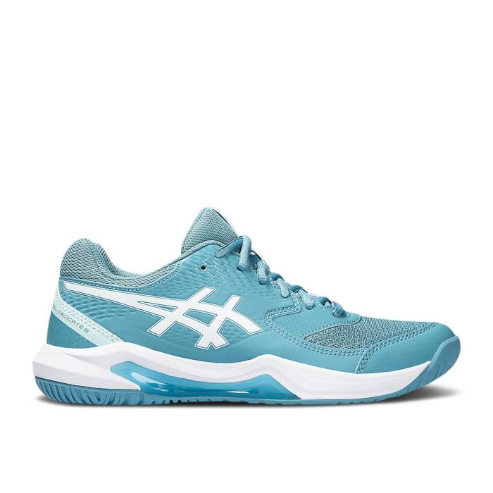 アシックス Asics 【 Wmns Gel Dedicate 8 \u0027Gris Blue White\u0027 Women Gris Blue/White 】 青碧 青碧 レディース 青碧 青碧 白いこと 白いこと