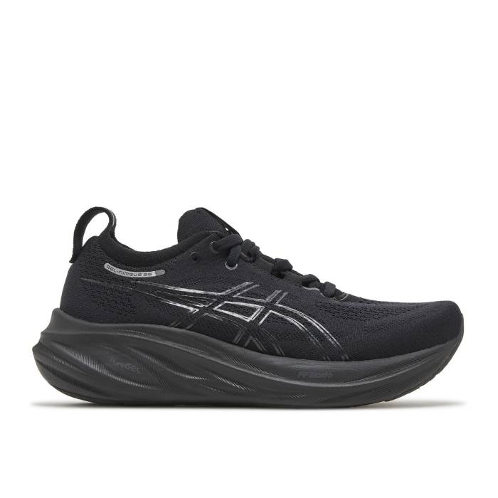 アシックス Asics 【 Wmns Gel Nimbus 26 Wide \u0027Triple Black\u0027 Women Black/Black 】 レディース 黒いこと 黒いこと