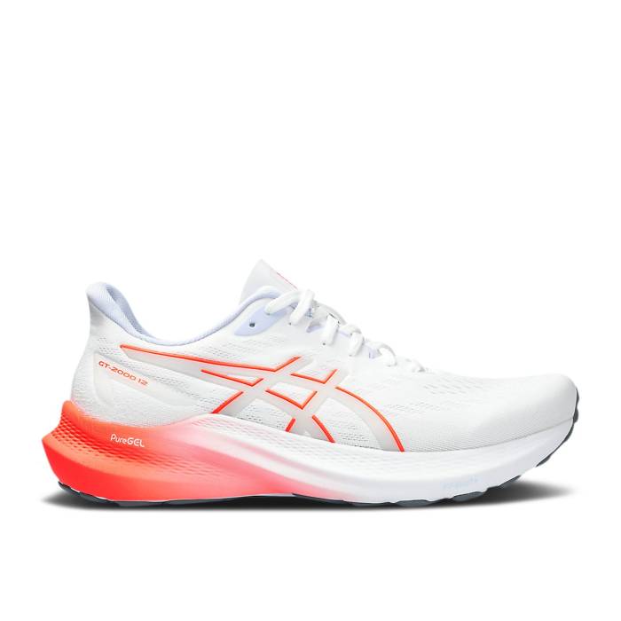 アシックス Asics 【 Wmns Gt 2000 12 'White Sunrise Red' Women White/Sunrise Red 】 レディース 白色 ホワイト Red 赤・レッド｜スニケス