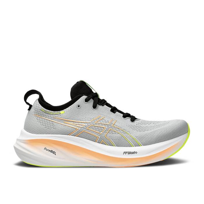 アシックス Asics 【 Gel Nimbus 26 Piedmont Grey Safety Yellow Men Piedmont Grey/Safety Yellow 】 灰色 グレー メンズ 灰色 グレー yellow 黄色・イエロー