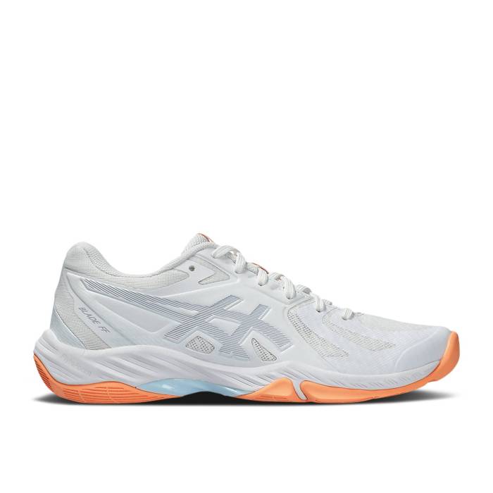 アシックス Asics 【 Wmns Blade Ff \u0027White Grey Blue Orange\u0027 Women White/Grey Blue 】 薄墨色 薄墨色 青碧 青碧 レディース 白いこと 白いこと 薄墨色 薄墨色 青碧 青碧