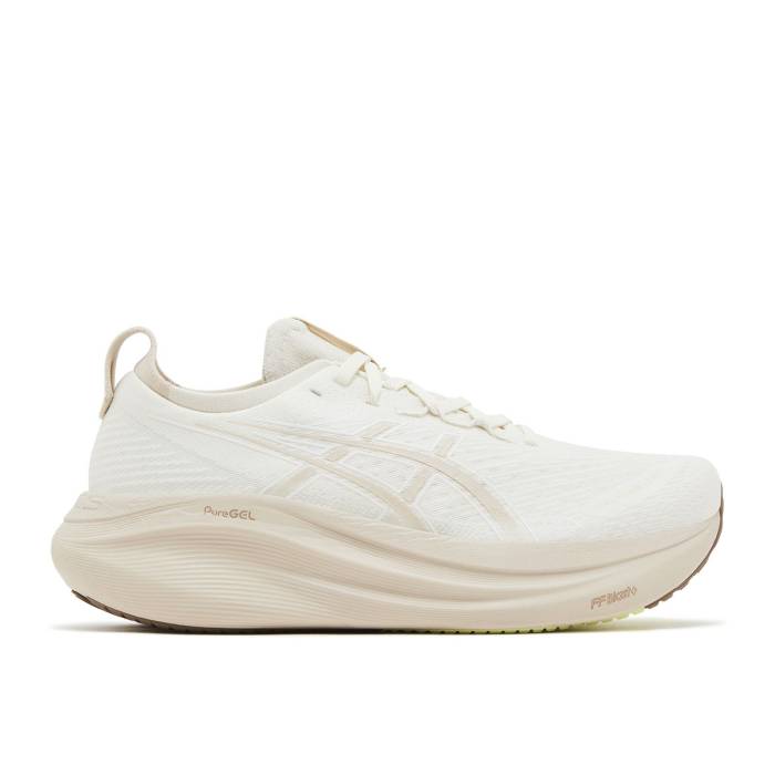 アシックス Asics 【 Wmns Gel Nimbus 27 \u0027Cream Mineral Beige\u0027 Women Cream/Mineral Beige 】 レディース 皮膚軟化剤 ベージュ