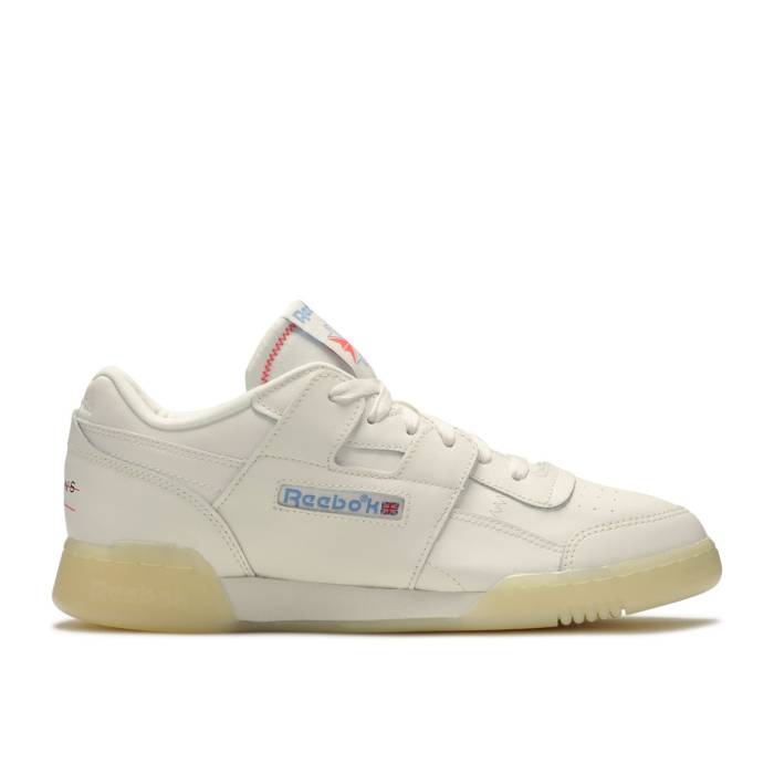 リーボック Reebok 【 Wmns Workout Lo Plus \u0027It\u0027s A Man\u0027s World\u0027 Women White/Chalk/None 】 workout 細工物アウト レディース 白いこと 白いこと