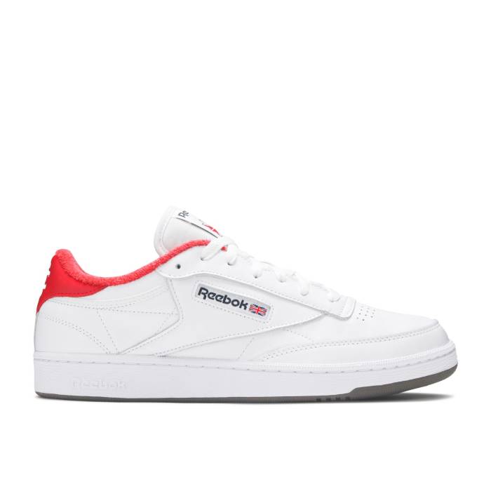 リーボック Reebok 【 Eric Emanuel X Club C 85 'Cherry Tomato' Men White/Cherry Tomato/Smokey Taupe 】 クラブ メンズ 白色 ホワイト