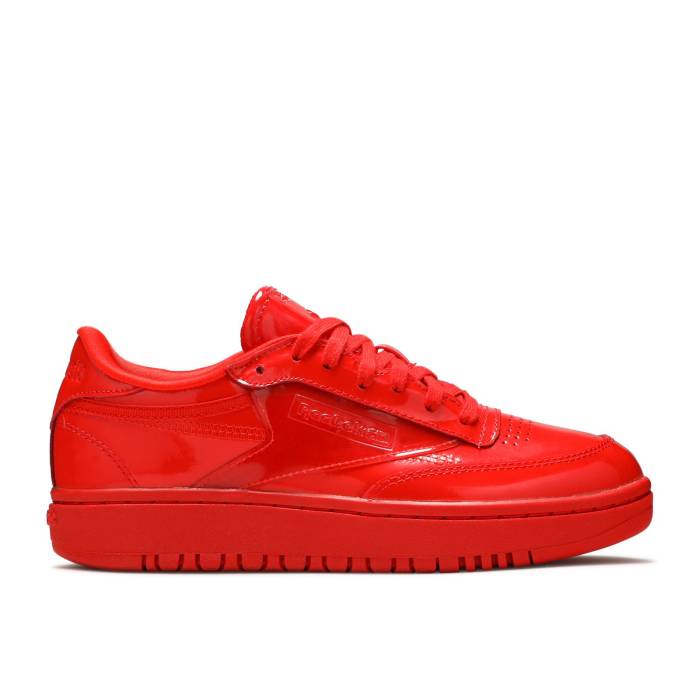 リーボック Reebok 【 Cardi B X Wmns Club C Double \u0027Instinct Red\u0027 Women Instinct Red/Instinct Red/Instinct Red 】 野球クラブ レディース 本能 Red 赤・赤いこと