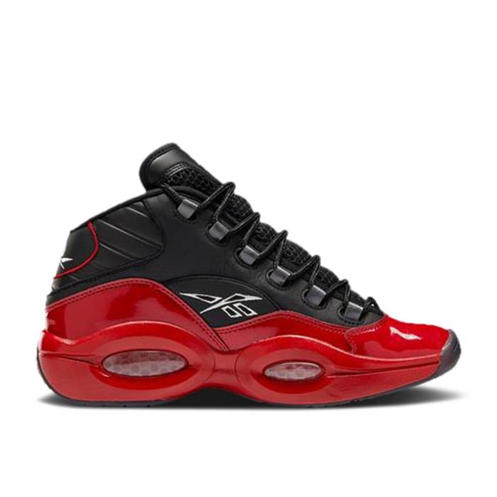 リーボック Reebok 【 Question Mid J \u0027Street Sleigh\u0027 Youth Black/Vector Red/Vector Red 】 Question 問い合わせ ミッド 御坊っちゃん キッズ 黒いこと 黒いこと Red 赤・赤いこと