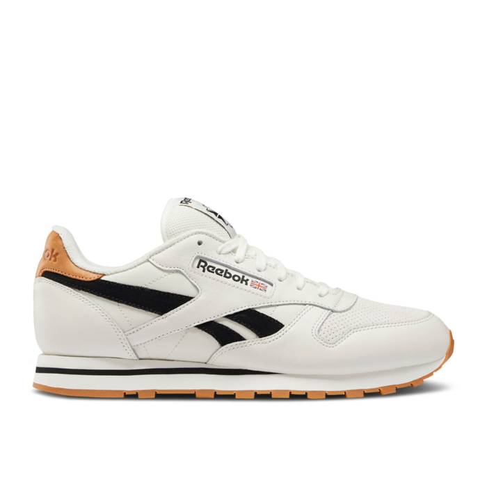リーボック Reebok 【 Classic Leather Chalk Black Men Chalk/Black/Chalk 】 クラシック レザー メンズ 黒色 ブラック