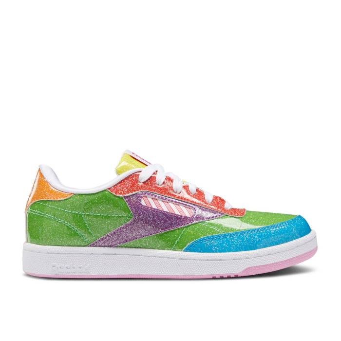 リーボック Reebok 【 Hasbro X Club C Big Kid 'Candy Land' Youth Super Green/Aubergine/White 】 クラブ ジュニア キッズ green 緑・グリーン 白色 ホワイト|スニケス