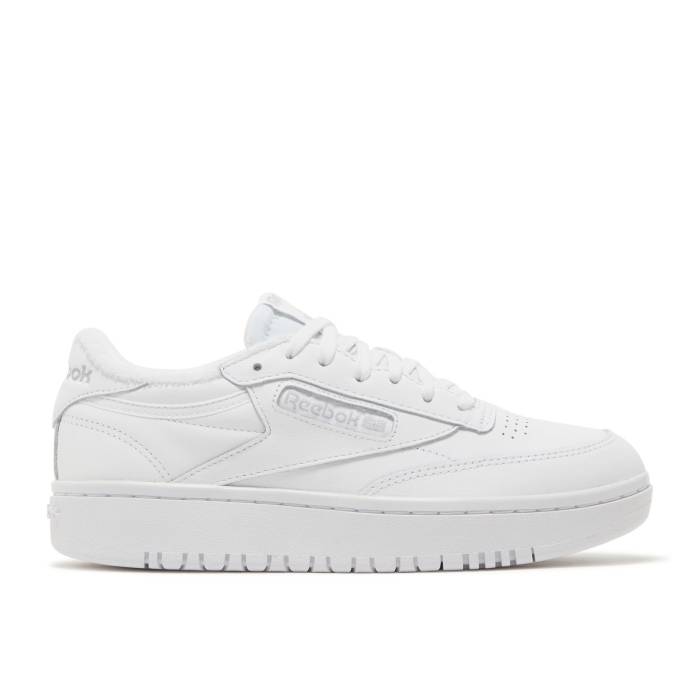 リーボック Reebok 【 Wmns Club C Double White Cold Grey Women Footwear White/Footwear White/Cold Grey 】 クラブ レディース 白色 ホワイト 灰色 グレー