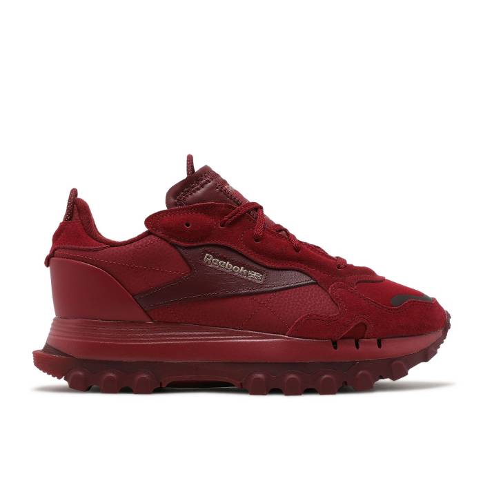 リーボック Reebok 【 Cardi B X Wmns Classic Leather \u0027Triathlon Red\u0027 Women Triathlon Red 】 古典派音楽 なめし革 レディース Red 赤・赤いこと