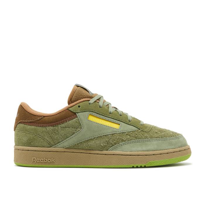 リーボック Reebok 【 National Geographic X Club C 'The Lost Forest' Men Washed Green/Acid Gold/Soft Camel 】 クラブ メンズ green 緑・グリーン ゴールド camel キャメル
