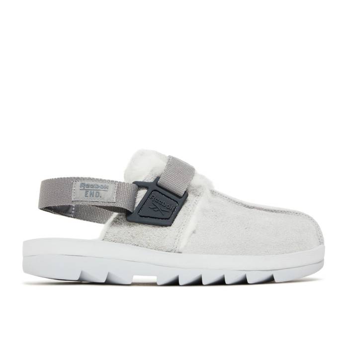 リーボック Reebok 【 End. X Beatnik Sandal \u0027Reported Sightings - Abominable Snowman\u0027 Men Grey/White 】 メンズ 薄墨色 薄墨色 白いこと 白いこと