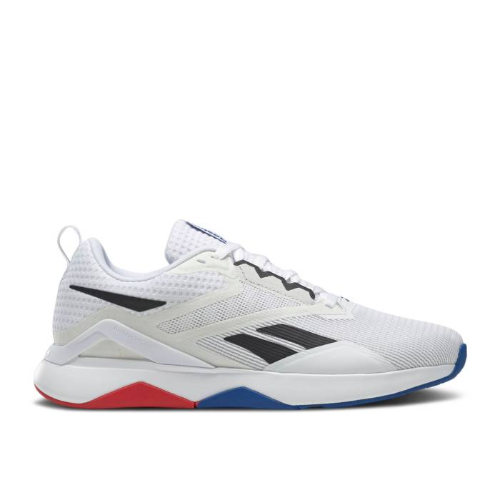 リーボック Reebok 【 Nanoflex V2 \u0027White Cold Grey\u0027 Men Footwear White/Cold Grey 6/Core Black 】 メンズ 白いこと 白いこと 薄墨色 薄墨色 中核グループ 黒いこと 黒いこと