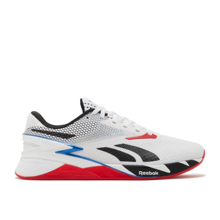 リーボック Reebok 【 Nano X3 \u0027White Blue Red\u0027 Men Footwear White/Core Black/Vector Blue 】 ナノ 青み 青色 メンズ 白いこと 白いこと 中核グループ 黒いこと 黒いこと 青み 青色