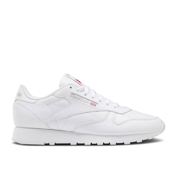 リーボック Reebok 【 Classic Leather 'White Pure Grey' Men Footwear White/Footwear White/Pure Grey 3 】 クラシック レザー ピュア メンズ 白色 ホワイト ピュア 灰色 グレー｜スニケス