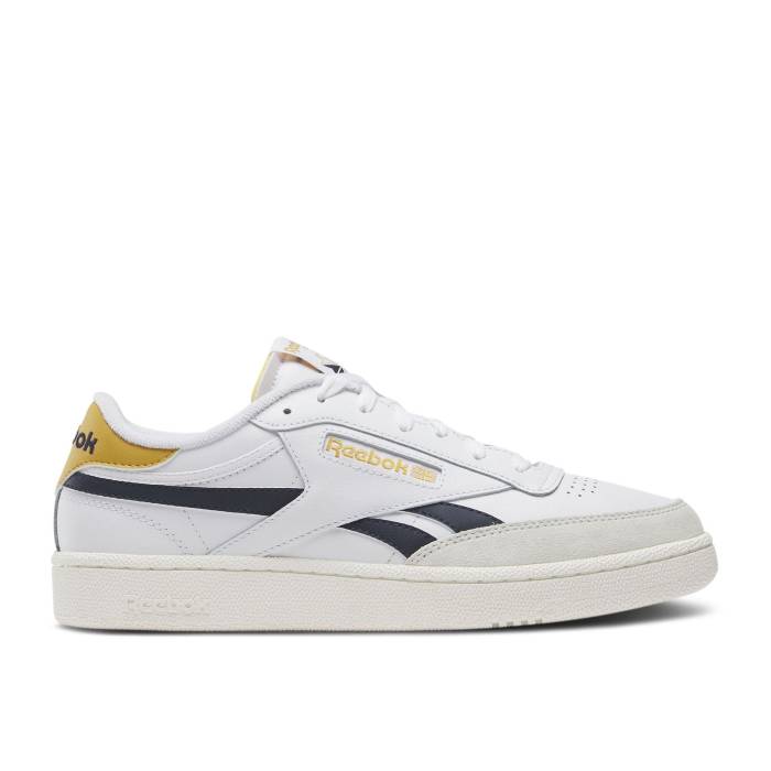 リーボック Reebok 【 Club C Revenge 'White Navy Retro Gold' Men Cloud White/Vector Navy/Retro Gold 】 クラブ 紺色 ネイビー レトロ メンズ 白色 ホワイト 紺色 ネイビー レトロ ゴールド