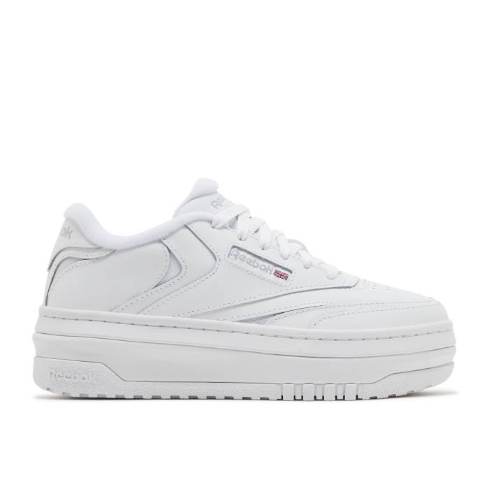 リーボック Reebok 【 Wmns Club C Extra \u0027White Grey\u0027 Women Footwear White/Footwear White/Pure Grey 】 野球クラブ レディース 白いこと 白いこと 純然たる 薄墨色 薄墨色