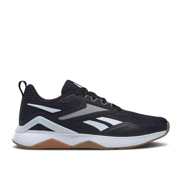 リーボック Reebok 【 Nanoflex Tr 2.0 \u0027Black White Gum\u0027 Men Core Black/Pure Grey/Footwear White 】 白いこと 白いこと メンズ 中核グループ 黒いこと 黒いこと 純然たる 薄墨色 薄墨色 白いこと 白いこと