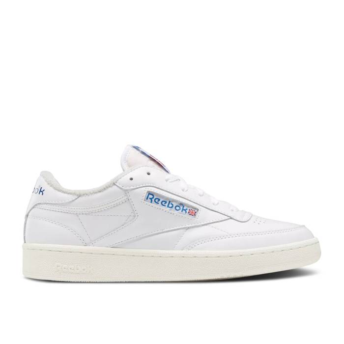 リーボック Reebok 【 Club C 85 Vintage White Vector Blue Men Footwear White/Chalk/Vector Blue 】 クラブ vintage ビンテージ・ヴィンテージ メンズ 白色 ホワイト 青色 ブルー