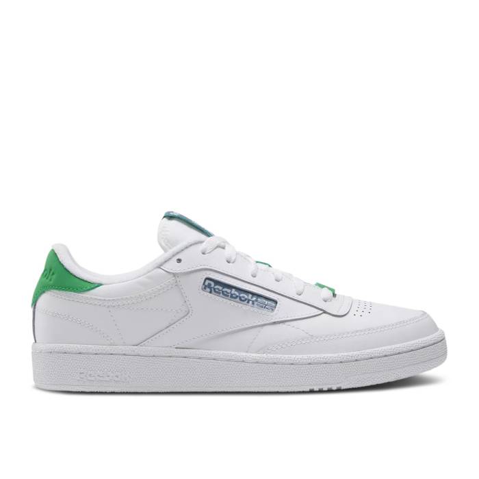 リーボック Reebok 【 Club C 85 'White Sport Green' Men White/Sport Green/Blue Slate 】 クラブ メンズ 白色 ホワイト green 緑・グリーン 青色 ブルー|スニケス