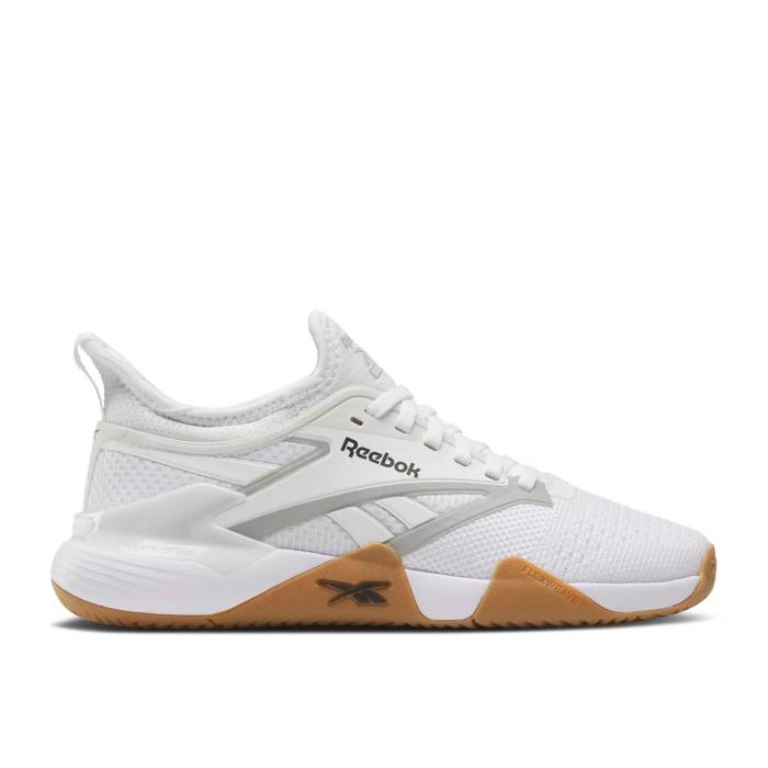リーボック Reebok 【 Wmns Nano Court \u0027White Gum\u0027 Women White/Black/Grey 】 ナノ 厚地の外套 レディース 白いこと 白いこと 黒いこと 黒いこと 薄墨色 薄墨色