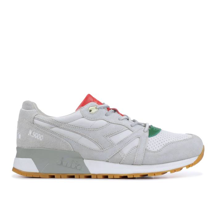 ディアドラ Diadora 【 Patta X N9000 Italia Men White/Grey/Red 】 メンズ 白色 ホワイト 灰色 グレー Red 赤・レッド