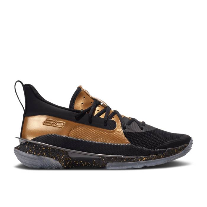 アンダーアーマー Under Armour 【 Curry 7 \u0027Nba Final\u0027 Men Black/Metallic Gold 】 カリー メンズ 黒いこと 黒いこと ゴールド