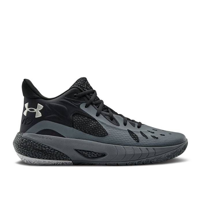 アンダーアーマー Under Armour 【 Hovr Havoc 3 \u0027Pitch Grey Black\u0027 Men Pitch Grey/Black/Metallic Silver 】 薄墨色 薄墨色 メンズ 薄墨色 薄墨色 黒いこと 黒いこと Silver しろがね色・しろがね色
