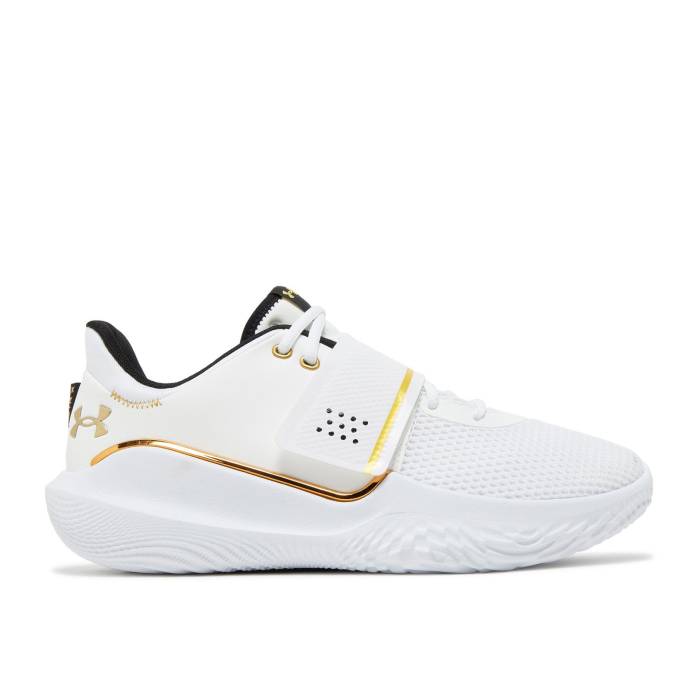 アンダーアーマー Under Armour 【 Flow Futr X \u0027White Metallic Gold\u0027 Men White/Metallic Gold 】 流通受け答え メンズ 白いこと 白いこと ゴールド
