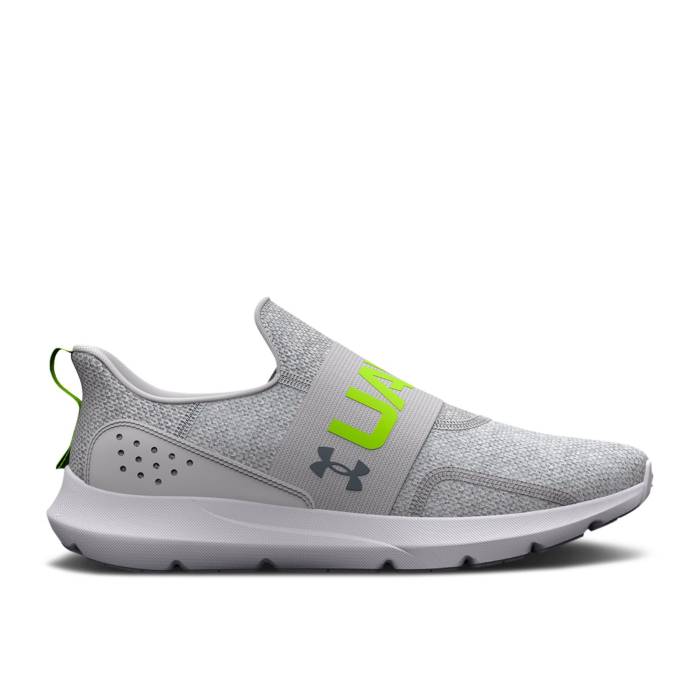 アンダーアーマー Under Armour 【 Surge 3 Slip 'White Lime Surge' Men White/Lime Surge 】 ライム メンズ 白色 ホワイト ライム|スニケス