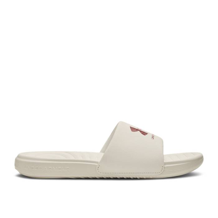 アンダーアーマー Under Armour 【 Wmns Ansa Fixed Slide \u0027Ivory Red Fusion\u0027 Women Ivory/Red Fusion 】 Slide サンダル Red 赤・赤いこと レディース 象牙色 Red 赤・赤いこと Fusion 核融合反応