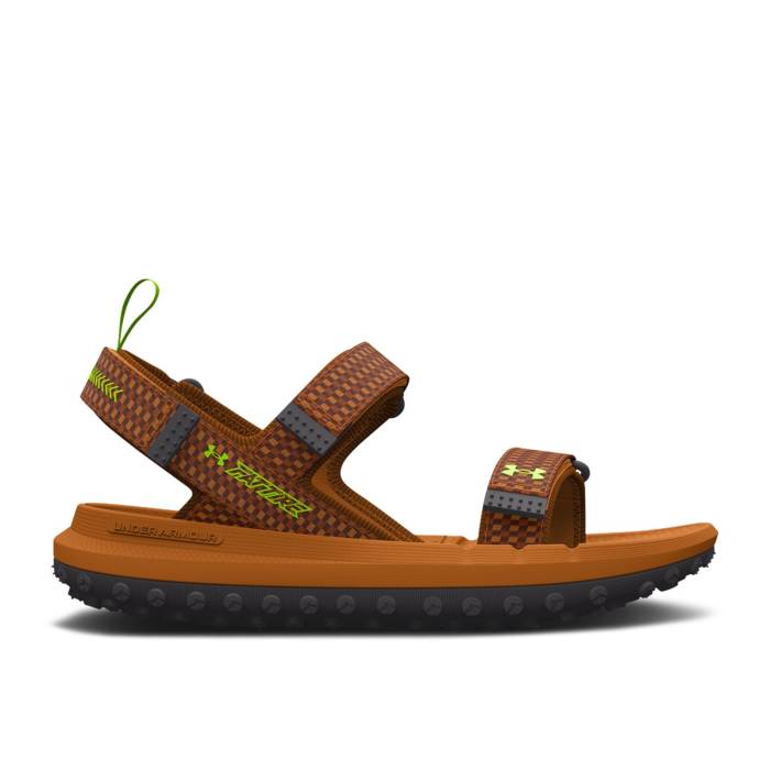 アンダーアーマー Under Armour 【 Fat Tire Sandal \u0027Honey Orange Ivory\u0027 Men Honey Orange/Ivory/Lime Surge 】 orange 橙・オレンジ色 メンズ お前さん orange 橙・オレンジ色 象牙色 菩提樹