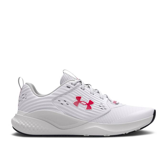 アンダーアーマー Under Armour 【 Charged Commit 4 \u0027White Red\u0027 Men White/Distant Grey/Red 】 メンズ 白いこと 白いこと 薄墨色 薄墨色 Red 赤・赤いこと