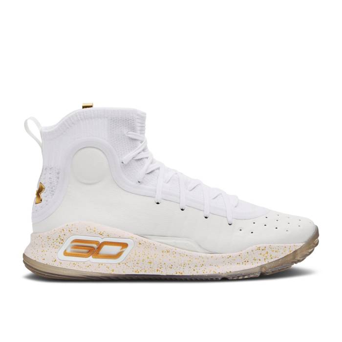 アンダーアーマー Under Armour 【 Curry 4 Retro 'White Gold' 2024 Men Lemon Ice/Metallic Gold 】 カリー レトロ メンズ ゴールド