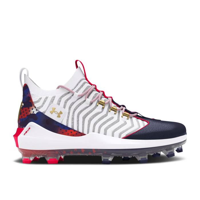 アンダーアーマー Under Armour 【 Harper 9 Pro Tpu 'Usa' Men White/Midnight Navy/Metallic Gold 】 プロ メンズ 白色 ホワイト 紺色 ネイビー ゴールド