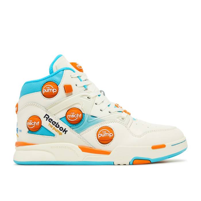 Mschf 【 X Pump Omni Zone Ix Men White/Blue/Orange 】 ポンプ オムニ zone ゾーン メンズ 白色 ホワイト 青色 ブルー orange 橙・オレンジ