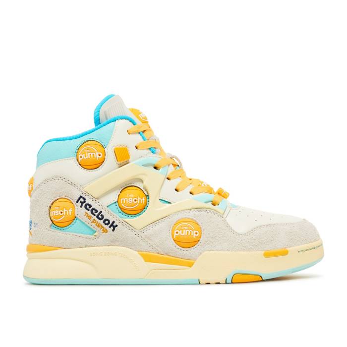 Mschf 【 X Pump Omni Zone Ix \u0027Sunbleached\u0027 Men Yellow/Blue/Orange 】 揚水機 オムニ zone 地方 メンズ yellow 黄味がかった・黄色 青み 青色 orange 橙・オレンジ色