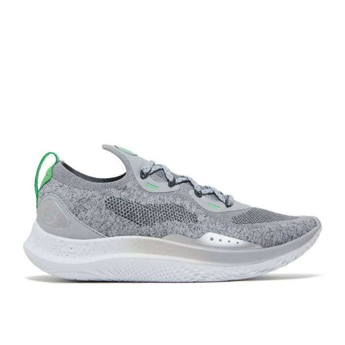 Curry Brand 【 Curry Flow Go 'Mod Grey' Men Mod Grey/Stadium Green 】 カリー フローレス メンズ 灰色 グレー スタジアム green 緑・グリーン|スニケス
