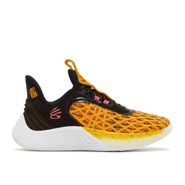 Curry Brand 【 Sesame Street X Curry Flow 9 Gs 'Street Pack - Beyond The Stripe' Youth Black/Yellow Nectar 】 street ストリート カリー フローレス ジュニア キッズ 黒色 ブラック yellow 黄色・イエロー