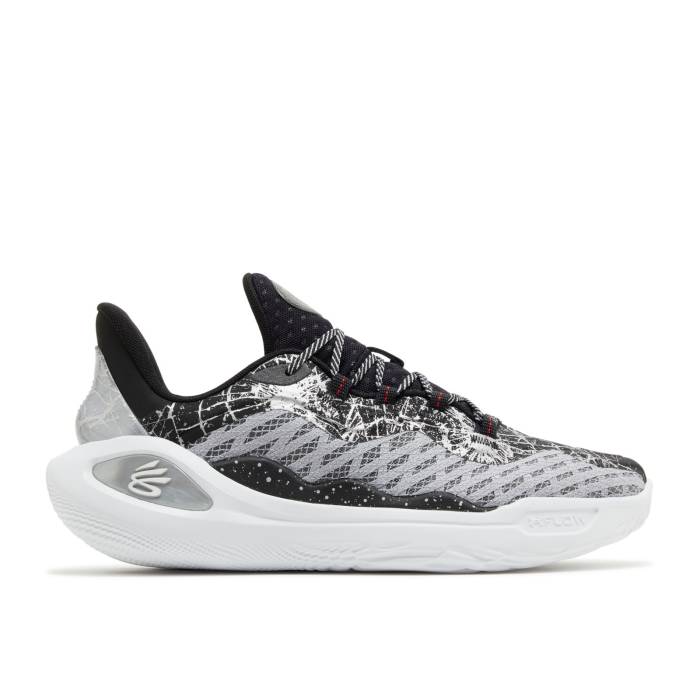 Curry Brand 【 Bruce Lee X Curry Flow 11 Future Dragon Men Black/Metallic Silver/White 】 カリー フローレス メンズ 黒色 ブラック Silver 銀色・シルバー 白色 ホワイト
