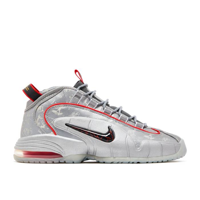 ナイキ Nike 【 Air Max Penny Db \u0027Doernbecher\u0027 Men Reflective Silver/Black-Chilling Red-Metallic Silver 】 マックス ペニー メンズ Silver しろがね色・しろがね色